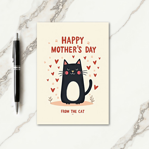 Rustic Text Mothers Day Card