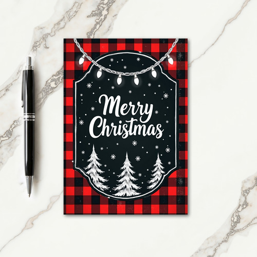 Rustic Winter Lights Card