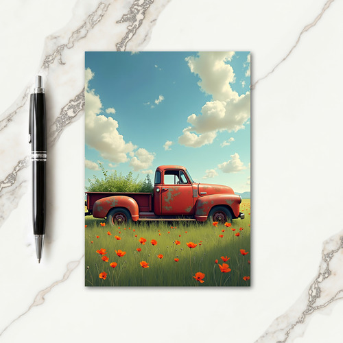 Rusty Truck Birthday Card