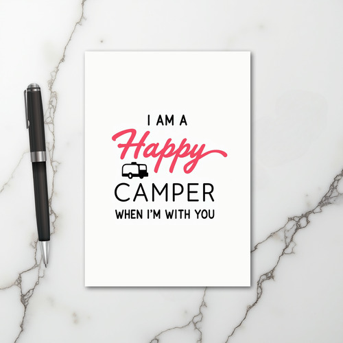 Rv Happy Camper Love Card