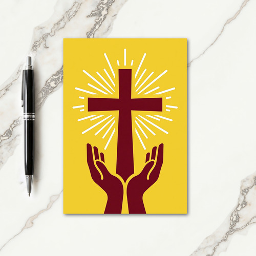 Sacred Light Cross Art Card