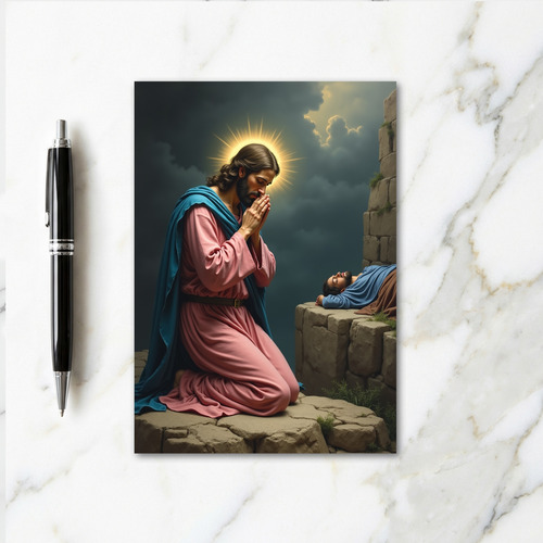 Sacred Prayer Scene Art Card