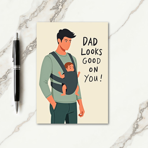Sage Green Fatherhood Card