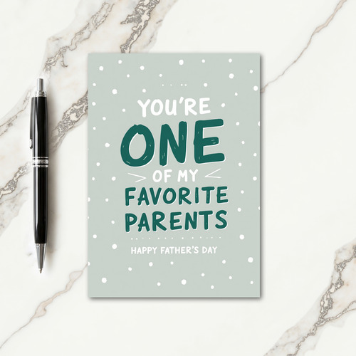 Sage Green Fathers Day Card