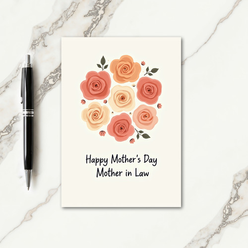 Sage Green Floral Mothers Card