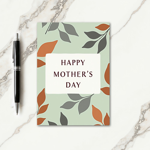 Sage Green Mothers Day Art Card