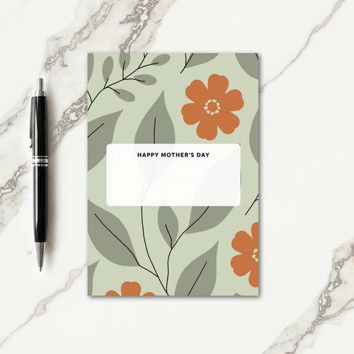 Sage Green Mothers Day Card