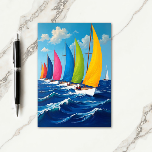 Sailing Birthday Scene Card