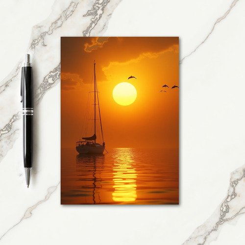Sailing Boat Fathers Day Card