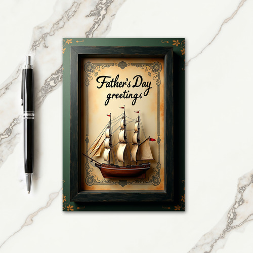 Sailing Fathers Day Card