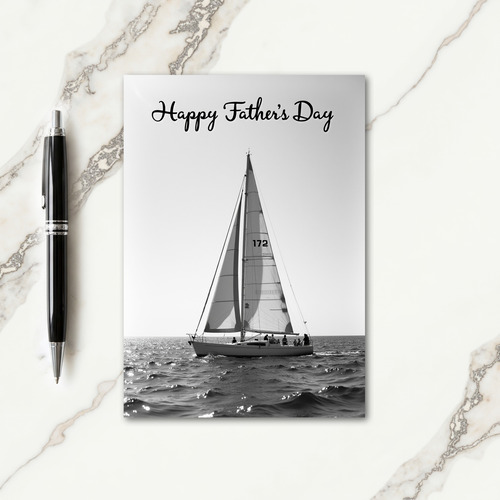 Sailing Fathers Day Picture Card