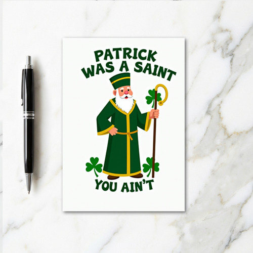 Saint Patrick Pattern Card