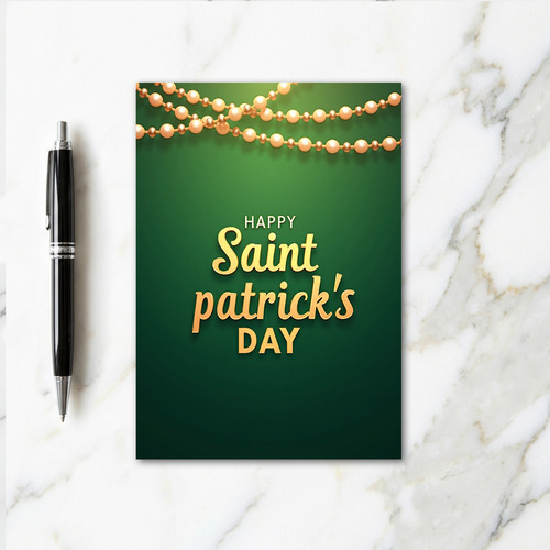 Saint Patricks Gold Green Card
