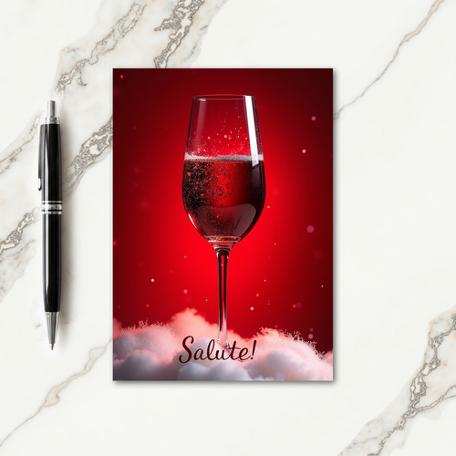 Salute To The New Year Card