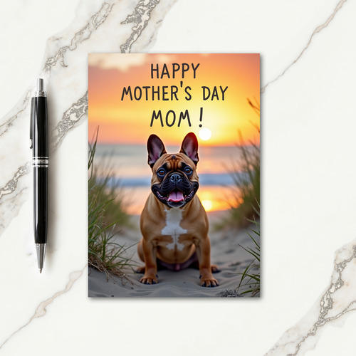 Sandy Beach Mothers Day Card