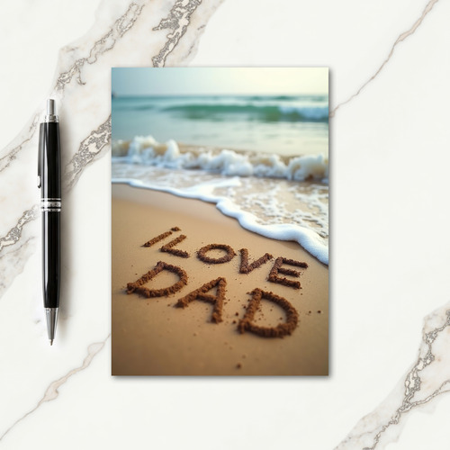Sandy I Love Dad Card