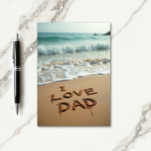 Sandy I Love Dad Fathers Day Card
