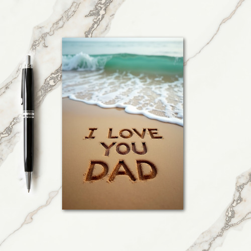 Sandy I Love You Dad Card