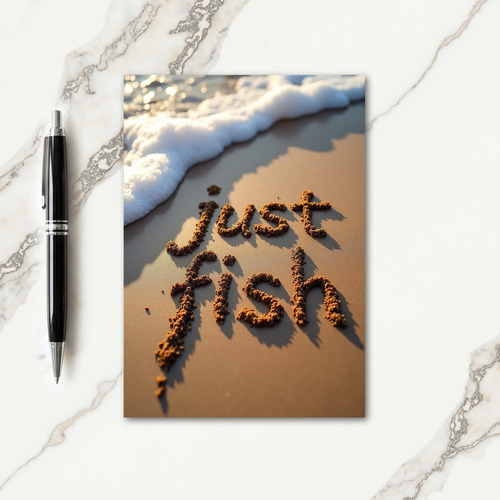 Sandy Just Fish Fathers Day Card