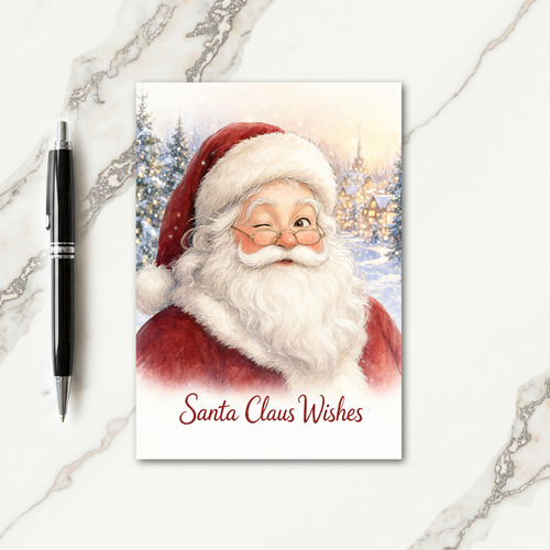 Santa Claus Wishes Card