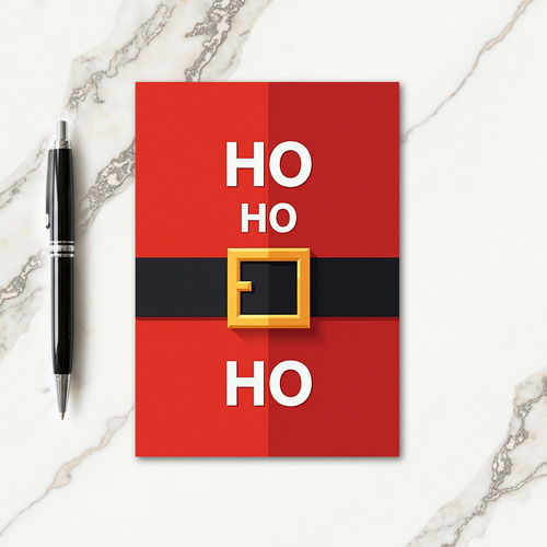 Santas Belt Card