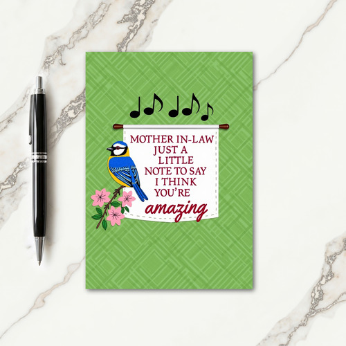 Sapphire Bird Amazing Mothers Day Card