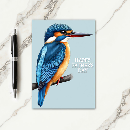 Sapphire Bird Fathers Day Card
