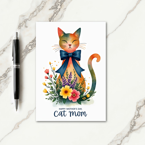 Sapphire Bow Mothers Day Card