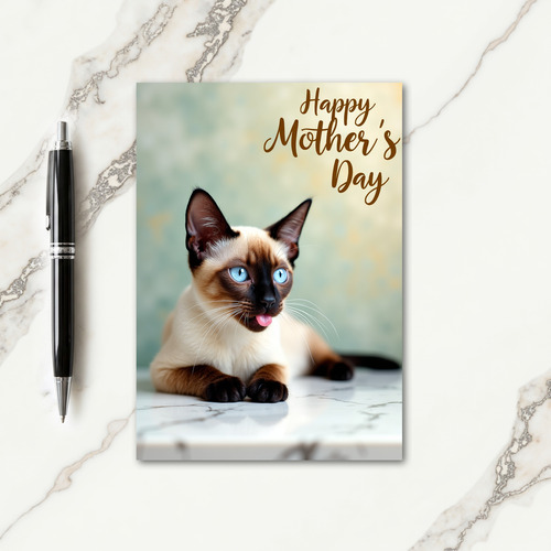Sapphire Cat Mothers Day Card