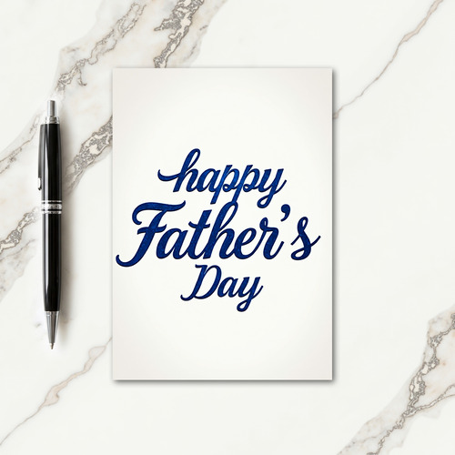 Sapphire Fathers Day Script Card