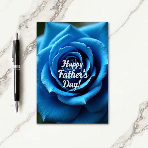 Sapphire Floral Fathers Day Card