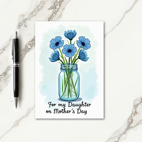 Sapphire Floral Mothers Day Card