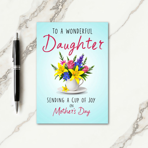 Sapphire Flower Mothers Day Card