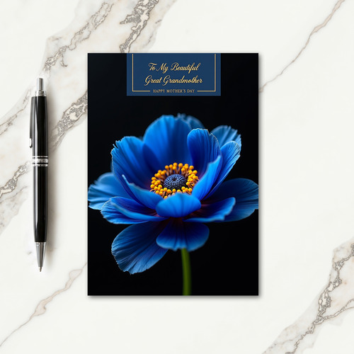 Sapphire Petal Mothers Day Card