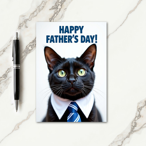 Sapphire Tie Fathers Day Card