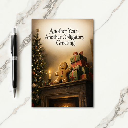 Sarcastic Holiday Greeting Card