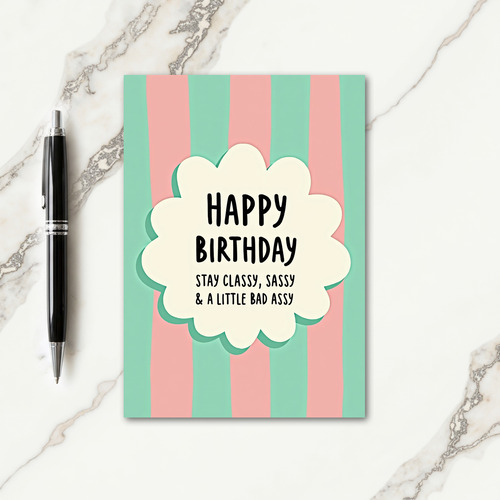 Sassy Cloud Birthday Card