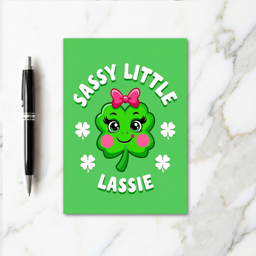 Sassy Lassie Clover Card