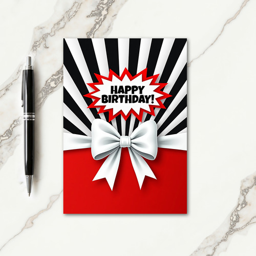 Satin Bow Celebration Card