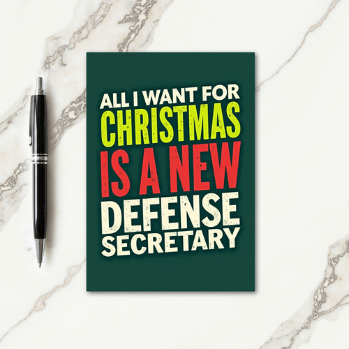 Defense Secretary Christmas Card