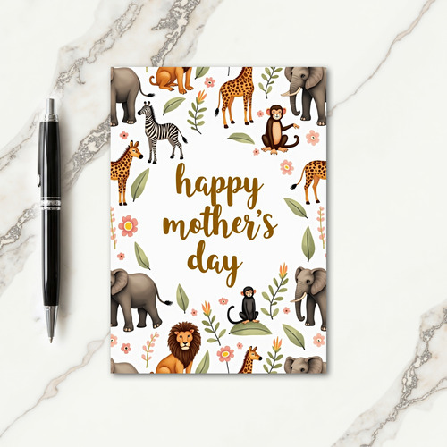 Savanna Mothers Day Scene Card