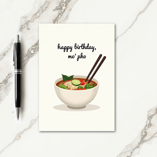 Savory Noodle Bowl Art Card
