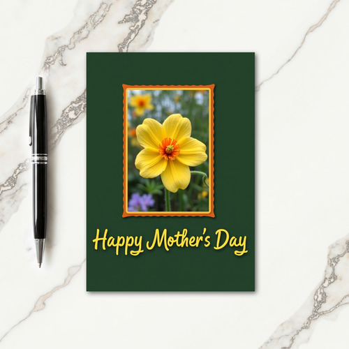 Scallop Border Floral Card