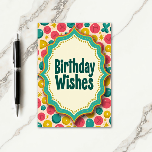 Scalloped Frame Birthday Card