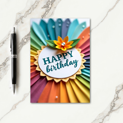 Scalloped Medallion Birthday Card