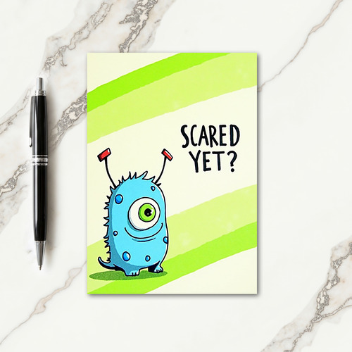 Scared Yet Little Monster Card