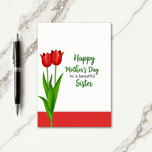 Scarlet Band Mothers Day Card