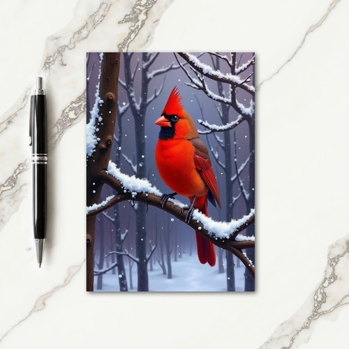 Scarlet Bird Christmas Card