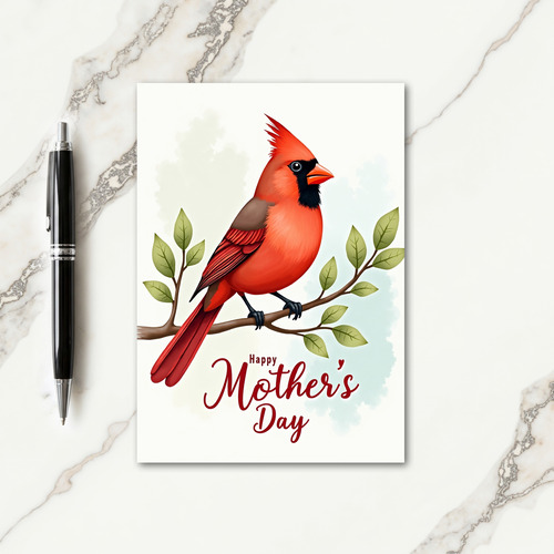 Scarlet Bird Pattern Card