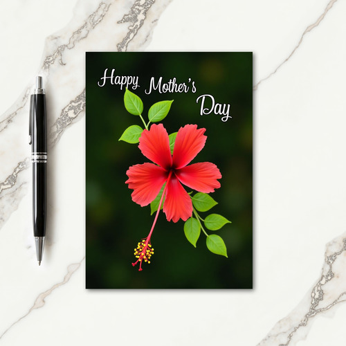 Scarlet Bloom Greeting Card